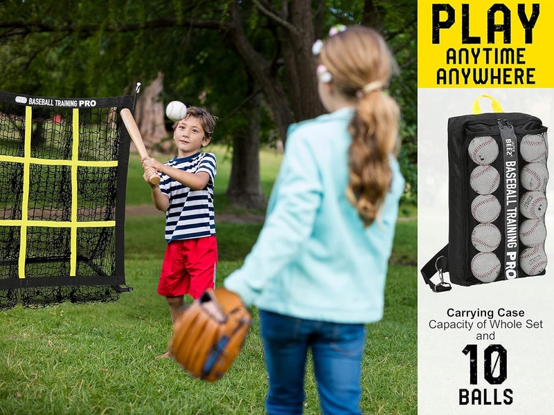 JAPER BEES Pitching Target Net Pitching Net with Strike Zone Baseball Softball Training Equipment for Youth and Adults |Portable Quick Assembly Design |Carry Bag - Image 5